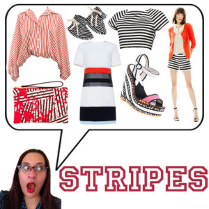 Monica Holmes, Get Dressed Mommy, Nanette Lepore Striped Top, Nature Baby for J.Crew Booties, Alice + Olivia Connely Striped Crop Top, Joe Fresh Striped Short, Sophia Webster Lucita Canvas Braided Wedge Sandals, ROMWE Color Block Striped White Dress, Henri Bendel Disturbed Stripe Pancake Pouch